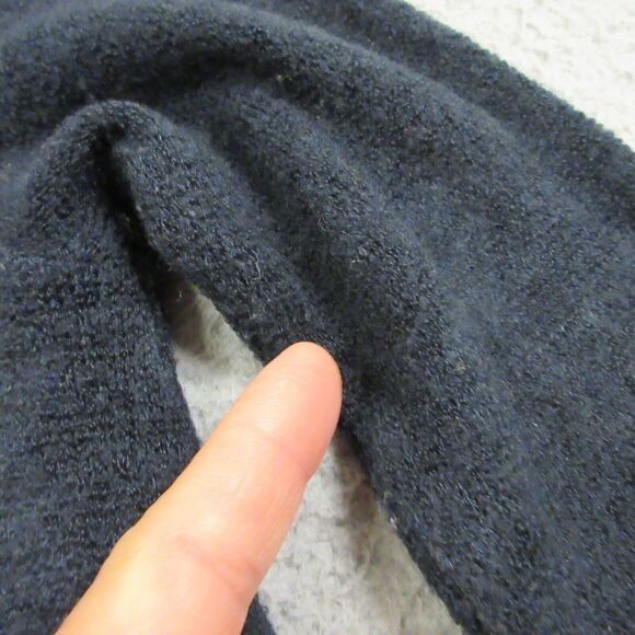 Reformation Womens‎ Crewneck Sweater size S Blue Flare Hem Pullover - Picture 4 of 11